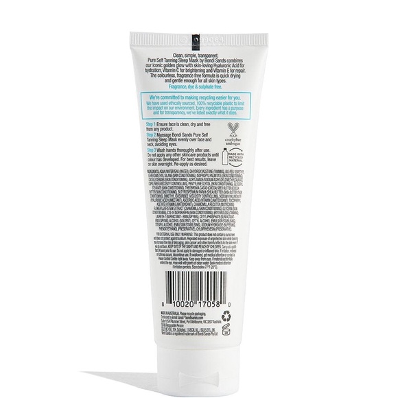 Pure Self Tanning Sleep Mask - Picture 3 of 3